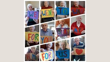 Leeds care home Residents send out powerful message